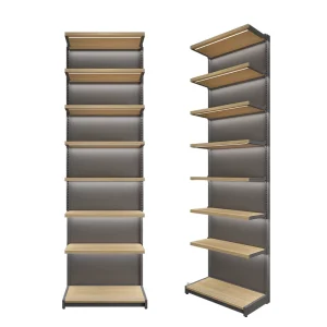 Heavy Duty Supermarket Shelves Gondola Shelving Units Single Sided Retail Store Display Rack Factory Price