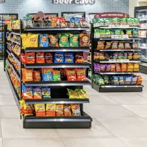 Heavy Duty Supermarket Shelves Retail Gondola Display Racks Manufacturer Direct Price for Grocery Store Shop