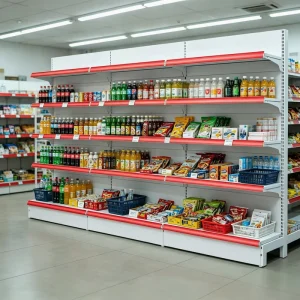 Heavy Duty Supermarket Shelves Wall Mounted Retail Display Shelving Unit Steel Gondola Rack for Grocery Store