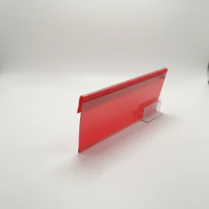 Heavy Duty Transparent Plastic Label Holder for Supermarket Shelf