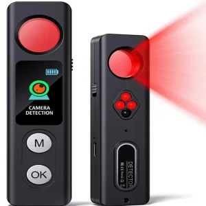 Hidden Camera Detector Anti-Spy LED Screen Rechargeable GPS Tracker Bug Detector Anti-Theft Alarm 5 Modes Portable