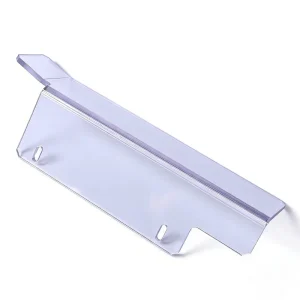 High Clear Bent Acrylic Price Tag Holders Impact Resistant Label Stands Table Tents for Retail Stores Custom Drawing Accepted