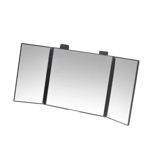 High Definition Foldable 3 Way Cosmetics Vanity Mirror Broad Sun Visor for Car Interior Sun Shading Glass Kits