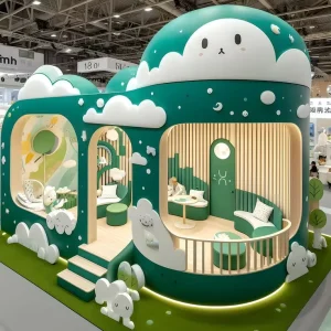 High End Advertising Booth Modular Wooden Exhibition Stand Factory Direct Custom Design for Brand Image Expo Display Stand