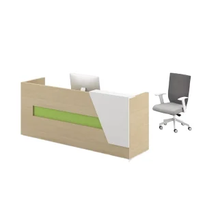 High Grade Wood Reception Desk for School Hospital Use Modern Design Scratch Resistant Surface Convertible Checkout Counter