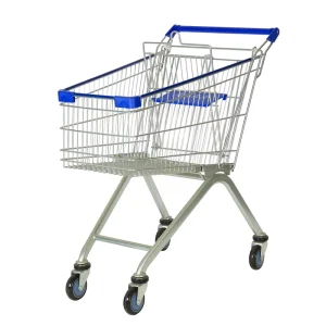 High Quality Asian Supermarket Shopping Cart Trolley Metal Shopping Cart for Supermarket