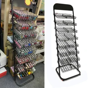 High Quality Commercial Store Display Rack for Essential Oils Perfume Nail Polish Advertising for Durable Modern Metal Stand