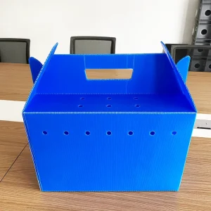 High Quality Custom Cut Corrugated Board Advertising Packaging Plastic Folding Storage Bins Made From PP