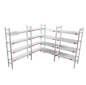 High Quality Foldable Heavy Duty Cold Room Shelving Single Sided Supermarket Rack Rust Free Durable Metallic Material Adjustable