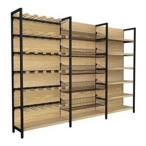 High Quality Gondola Shelving for supermarket display shelves Single sided Gondola Shelf for Clothes Store or Cosmetics Store