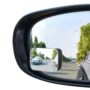 High Quality Luxury 360 degree Adjustable Small Rectangle Rear View Car Side Mirror with 3M Adhesive Tape Universal Fitment