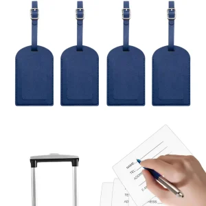 High Quality Luxury Custom Fashion Personalized Travel Accessories Luggage Tag 4PCS
