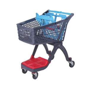 High Quality Plastic Customized Supermarket Metal Shopping Trolley Cart