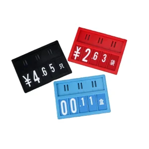High Quality Pop Plastic Price Tag Holder Frame for Retail Shops