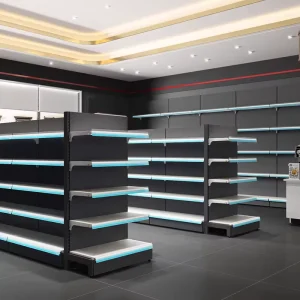 High Quality Retail Display Fixtures Metal Gondola Shelving for Store