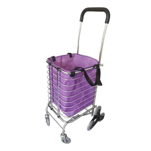 High Quality Shopping Trolleys Carts 8 Wheels Foldable Steel Material Large Capacity Supermarket