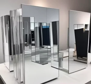 High Quality Silver Coated Float Glass Safety Mirror for Bathroom Kitchen Building Hotel Use