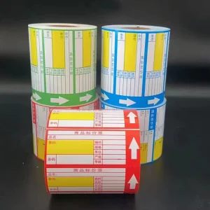 High Quality Waterproof Self adhesive Silver Thermal Paper Printer Label Rolls