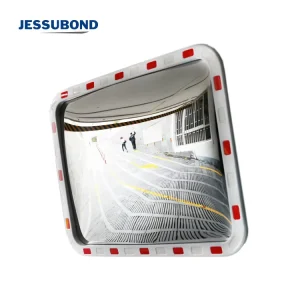 High Reflectivity Rectangular Convex Safety Mirror with Mounting Kit for Blind Spot Visibility