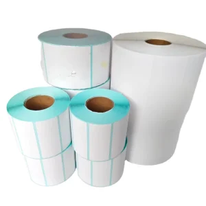 High Sensitivity Thermal Paper Labels50x40 Hot Melt For Grocery Scale Printing Fast Response Clear Barcode For Checkout Scanning