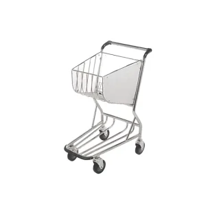 High Strength 4 Wheels Airport Airside Shopping Trolley for Free Duty Store Airport Passenger Baggage Trolleys Stainless Steel