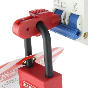 High Strength Durable Anti Theft ABS Electrical Lockout Tagout Device Safety Miniature Pin out Toggles 11mm 13mm Circuit Breaker