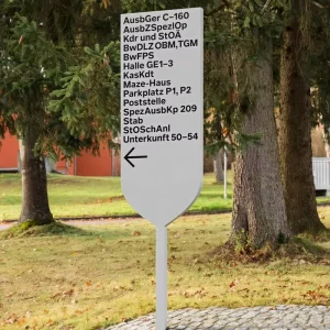 High Visibility LED Guide Sign Board Custom Wayfinding Directional Signage IP65 Waterproof Factory Direct Office School Hospital
