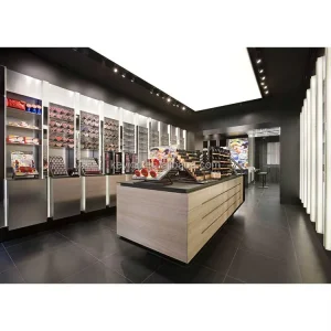 High end Cosmetic Store Decoration Retail Display Rack Shop Fixture Makeup Display Counter