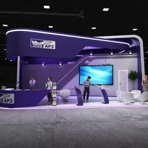 High end Modular Assembly Exhibition Booth for Modern Fashion Pop Up Store Mall Event Display