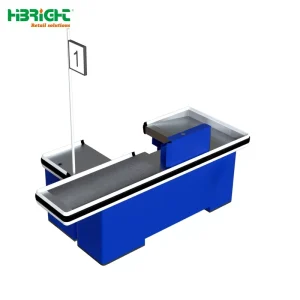 Highbright Customized Color Durable Modern Design Retail Store Supermarket Checkout Counter Easy Installation 900mm