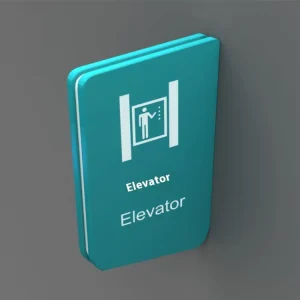 Hospital and Mall Acrylic LED Batten Door Sign IP65 Rating Directional Floor Index Aluminum Frame