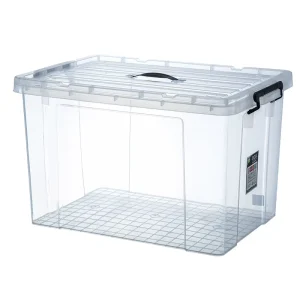 Household Stackable Plastic Storage Organizer Store Quilts Clothes Groceries Container Box