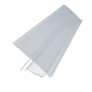 Huasso CK-11 Transparent PVC 1000mm Price Tag Board Easy Installation Supermarket Shelf Price Strip for Warehousing Supply