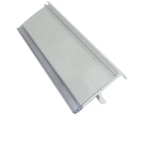 Huasso CK-34 Customized Transparent Metal Basket Frame PVC Profile Plastic Supermarkets Card Rack Hanging Price Tag Label Strip