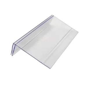 Huasso DK-10 Transparent Plastic Easy Installation Data Strip Pop Billboard Buckle Shelf Clip Card Access Store Supermarket