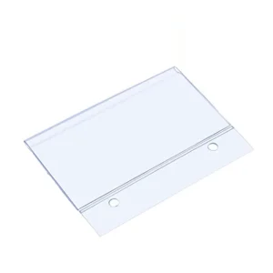 Huasso Supermarket Plastic Price Label Card Data Strip Hanging Tag Transparent GQ 01 80x55mm
