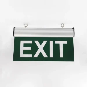 IP20 Indoor LED Exit Sign Aluminium Head Acrylic Panel Backup 2 Hours Emergency Lighting Factory Fire Safety Emergency Light
