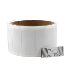 ISO 860 960MHz FM13UF0051E Long Range UHF RFID Retail Tags RFID Clothing Tag 50*30mm Size RFID Paper Roll Sticker Label