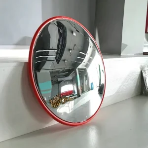 Indoor High definition PC Convex Safety Mirror 600mm Diameter 2 Piece 180 Dome for Supermarkets Hospitals