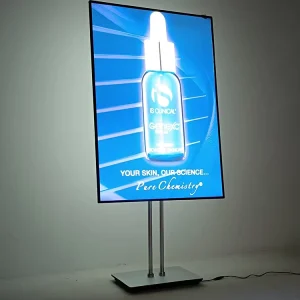 Indoor Poster Display Rack Floor Stand Retail Display A4 Sign Holder Advertising Board for Outdoor Business