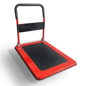 Industrial Hand Cart Platform Trolley Four-Wheel Mesh Folding Steel 500kg Capacity Shopping
