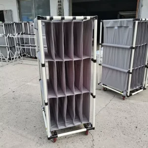 Industrial Lean Pipe Cloth bag Cart Factory Direct Supply Trolley Storage Partition