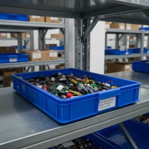 Industrial PP Plastic Crate Nestable Stackable Recyclable 6+ High Full Load Anti Slip Stacking Rim Design ISO9001