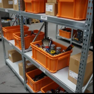 Industrial PP Plastic Crate Stackable & Nestable Eco-Friendly Durable Custom Sizes for Factory Equipment & Parts Storage