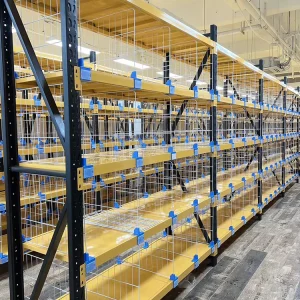 Industrial Warehouse Wire Mesh Shelf Dividers