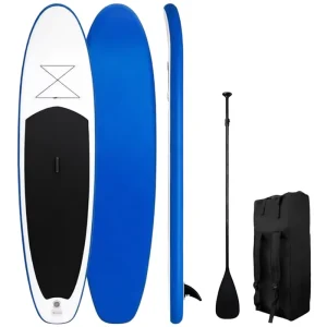 Inflatable PVC Stand up Paddle Board with 3 Fin Leash Hand Pump Backpack Support for Adults Teens All Skill Levels
