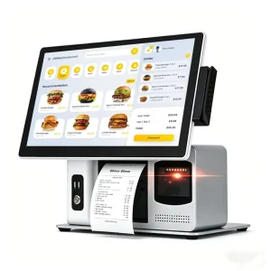 Intelligent Aluminum Alloy Body Retail POS Hardware Touchscreen POS System for Catering Service with 3 year Warranty