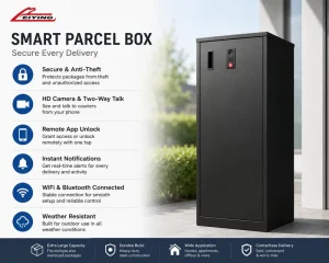Intelligent Oversized Parcel Locker Outdoor Wireless Connected Delivery Cabinet With Video Intercom Remote Access