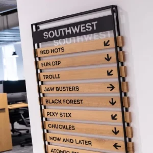 Interior Modern Eco Friendly Water Resistant Wayfinding Signs for Apartment Hotel Office Hospital House Number Directional Sign