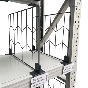 Iron Shelf Divider Shelf Separators with Clips Ideal for Goods Display and Classification Retail Gondola Shelving